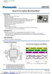 AN44142A datasheet pdf Panasonic