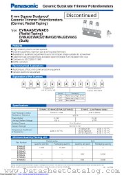 EVMAEGA00Bxx datasheet pdf Panasonic