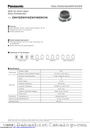 EWVYM datasheet pdf Panasonic