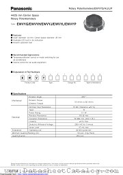 EWVYJ datasheet pdf Panasonic
