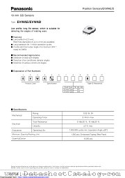 EVWAE datasheet pdf Panasonic