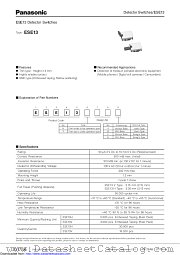 ESE13 datasheet pdf Panasonic