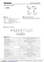 ESE18 datasheet pdf Panasonic