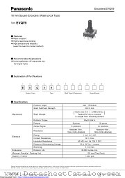 EVQV9 datasheet pdf Panasonic
