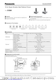EVQW datasheet pdf Panasonic