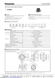 EVQV6 datasheet pdf Panasonic