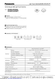 EVQPL datasheet pdf Panasonic