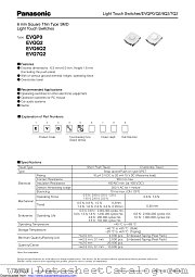 EVQP0 datasheet pdf Panasonic