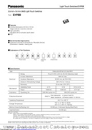 EVPBB datasheet pdf Panasonic