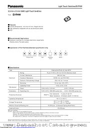 EVPAW datasheet pdf Panasonic