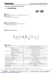 EVPAF datasheet pdf Panasonic
