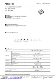EVPBA datasheet pdf Panasonic