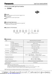 EVPAY datasheet pdf Panasonic