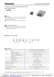 EVPAV datasheet pdf Panasonic
