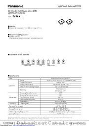EVPAX datasheet pdf Panasonic