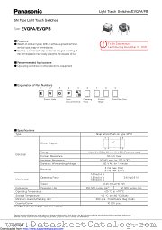 EVQPB datasheet pdf Panasonic