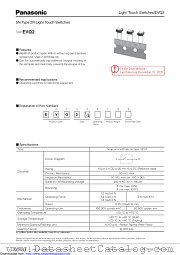 EVQ2 datasheet pdf Panasonic