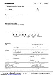 EVQPE datasheet pdf Panasonic