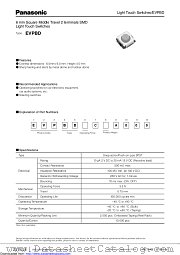 EVPBD datasheet pdf Panasonic