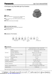 EVQQ1 datasheet pdf Panasonic