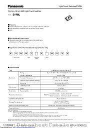 EVPBL datasheet pdf Panasonic