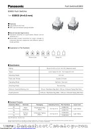 ESB33 datasheet pdf Panasonic