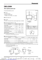 DB3J208K0L datasheet pdf Panasonic