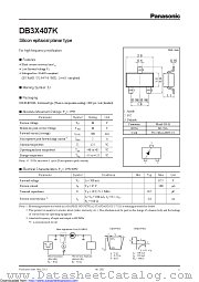 DB3X407K0L datasheet pdf Panasonic