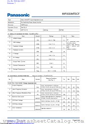 MIP3550MTSCF datasheet pdf Panasonic