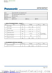 MIP3610MTSCF datasheet pdf Panasonic