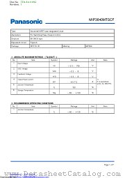 MIP3640MTSCF datasheet pdf Panasonic