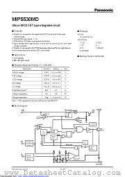 MIP5530MDSLJ datasheet pdf Panasonic