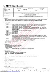 MN101CF74G datasheet pdf Panasonic