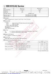 MN101CFA2D datasheet pdf Panasonic