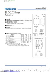 MTM761100LBF datasheet pdf Panasonic