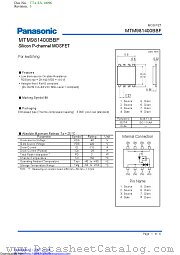 MTM981400BBF datasheet pdf Panasonic