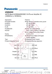 UN06A02 datasheet pdf Panasonic
