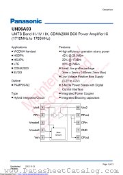 UN06A03 datasheet pdf Panasonic