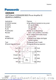 UN06A05 datasheet pdf Panasonic