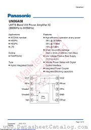 UN06A08 datasheet pdf Panasonic
