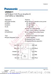 UN06A11 datasheet pdf Panasonic
