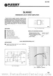SL1613C datasheet pdf PLESSEY Semiconductors
