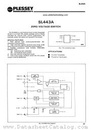 SL443A datasheet pdf PLESSEY Semiconductors