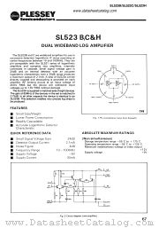 SL523C datasheet pdf PLESSEY Semiconductors