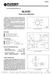 SL531C datasheet pdf PLESSEY Semiconductors