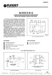 SL550G datasheet pdf PLESSEY Semiconductors