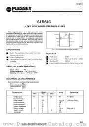 SL561C datasheet pdf PLESSEY Semiconductors