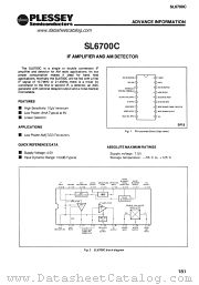 SL6700C datasheet pdf PLESSEY Semiconductors
