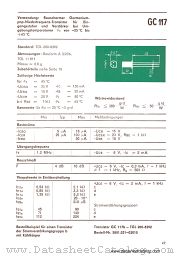GC117 datasheet pdf RFT
