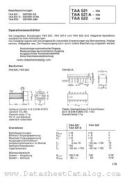 TAA522 datasheet pdf Siemens
